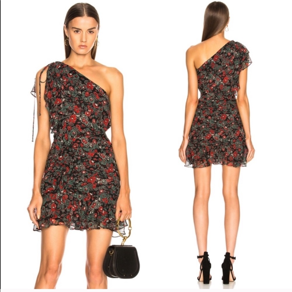 Veronica Beard Ballad One Shoulder Ruched Dress 12